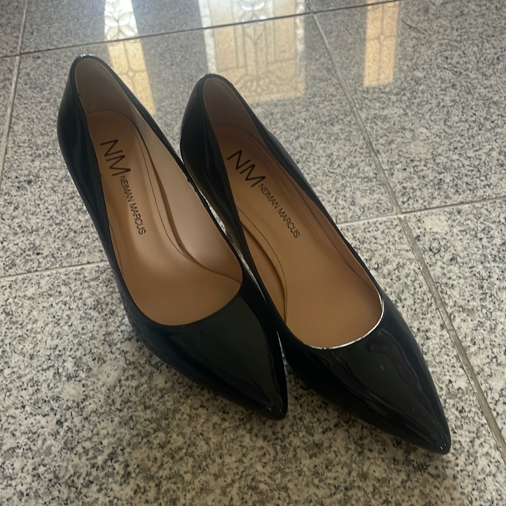 Neiman Marcus Dark Blue Heels 6